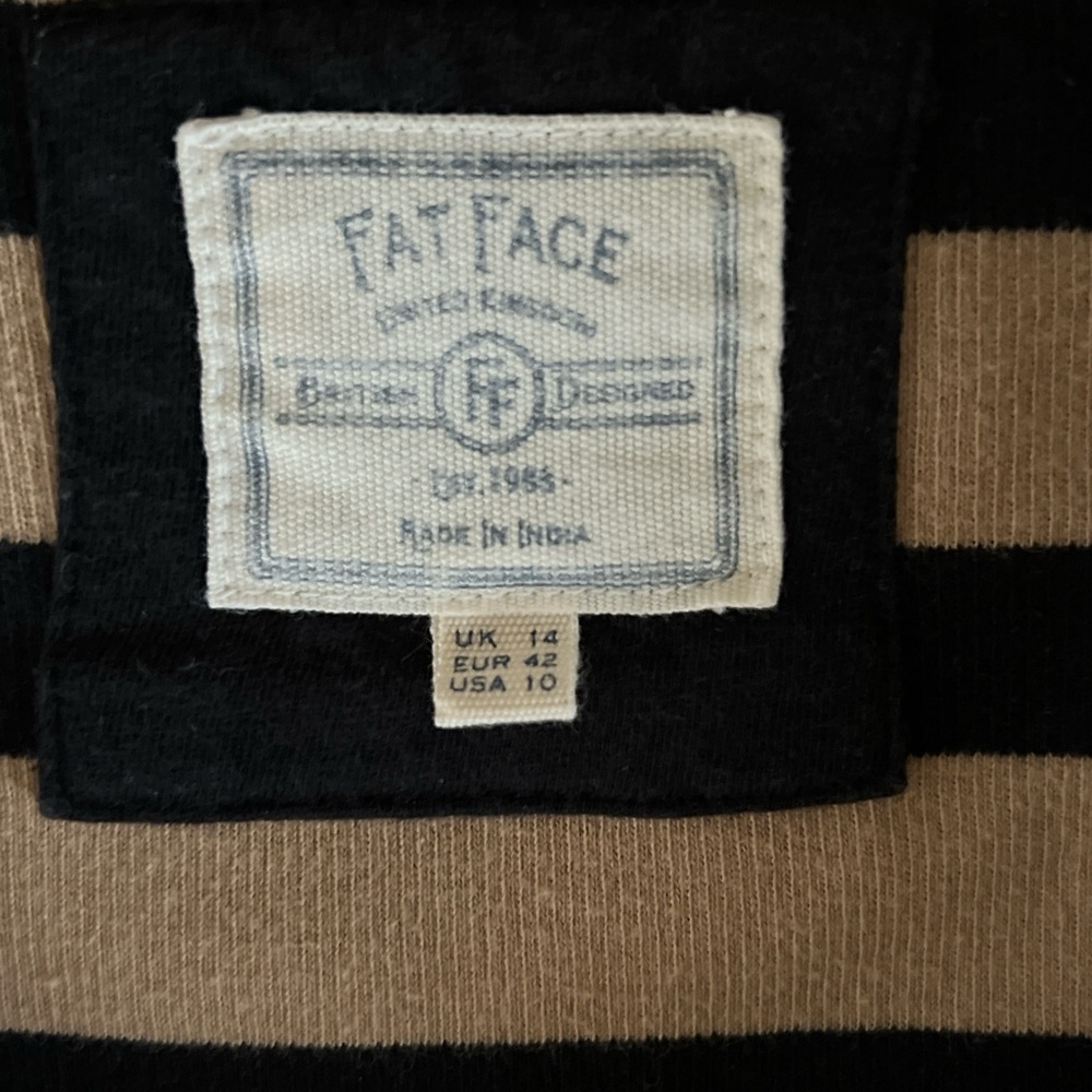 Fat Face Breton Style Stripe Tunic Size 10 EUC - Picture 5 of 16